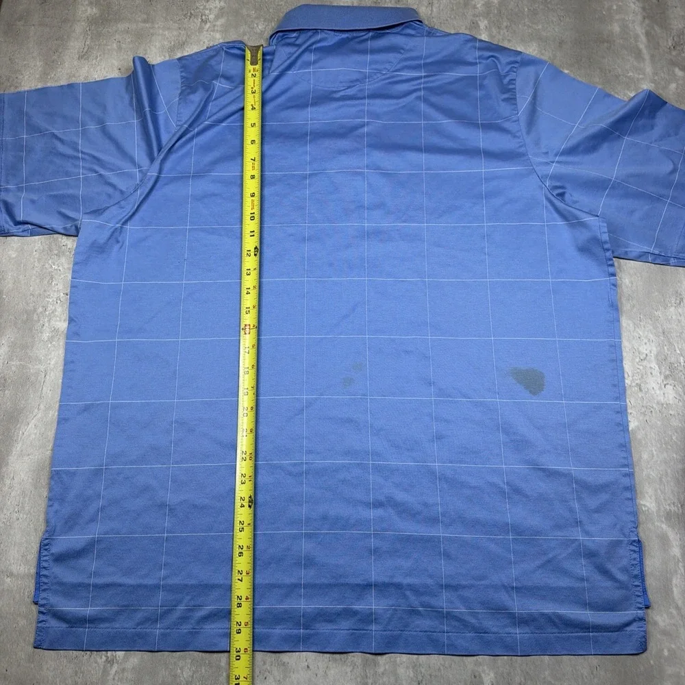 Polo Golf Ralph Lauren Polo Shirt Men's 2XL 100% Cotton Checkered Athletic